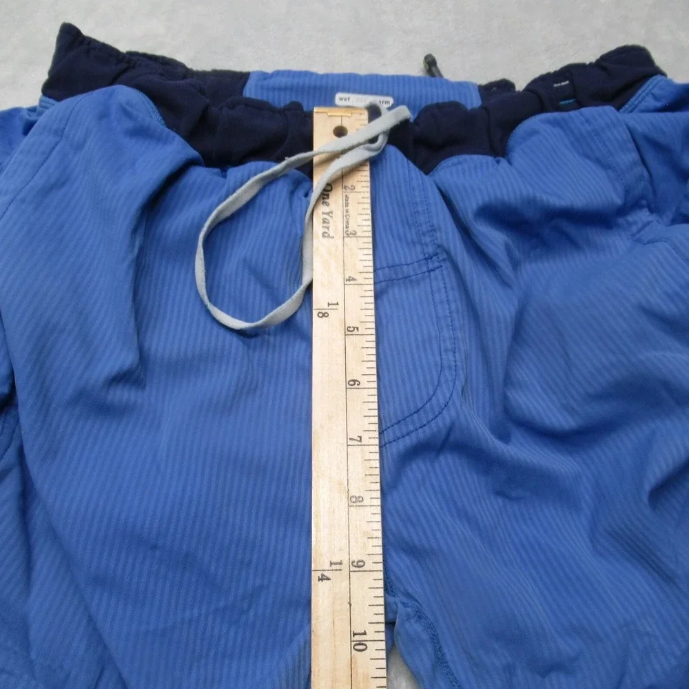 Lululemon Shorts Mens Medium Blue‎ Striped Drawcord Waist Wet Dry Warm 28 Flex